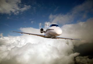 Cessna in Clouds