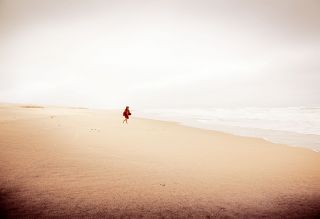 Girl on Beach. California